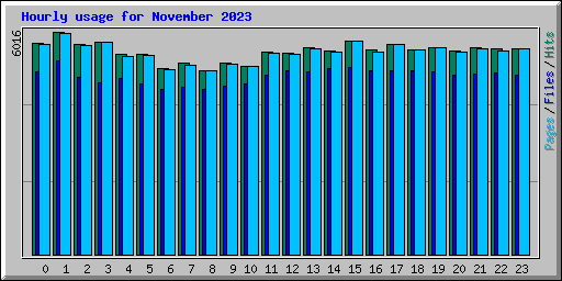 Hourly usage for November 2023